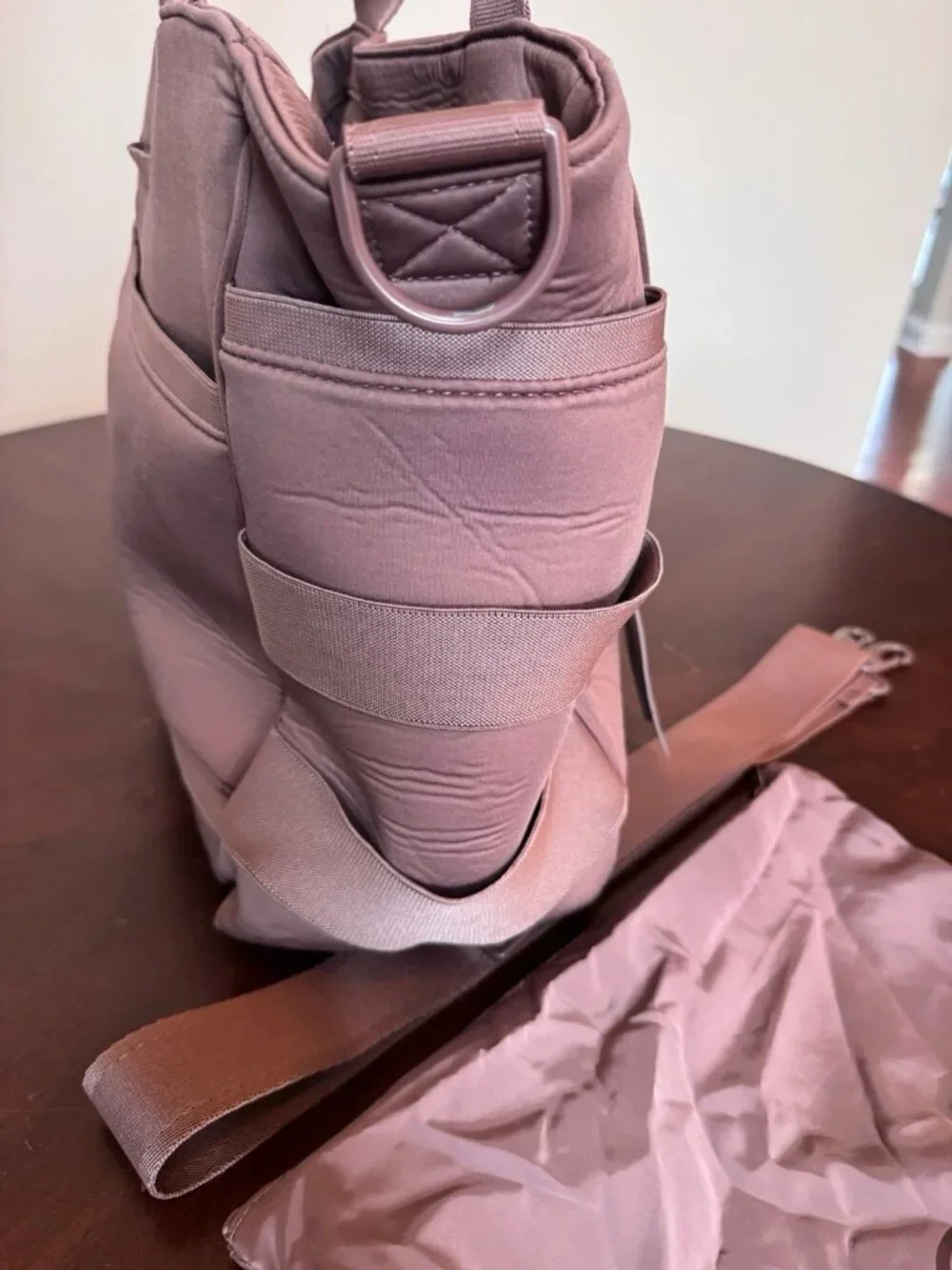 Dagne Dover Wade Neoprene Large Diaper Tote Bag Dusty Mauve